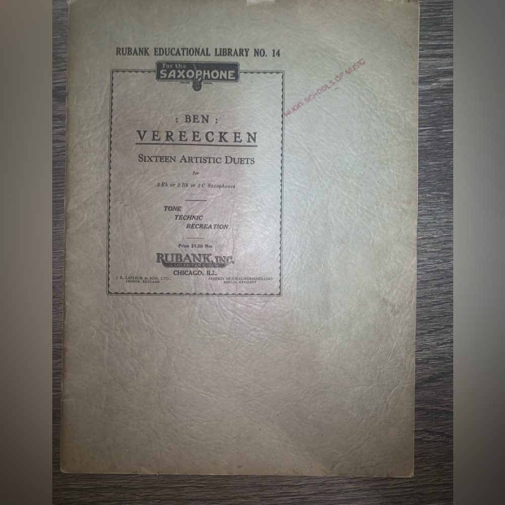Vintage alto Saxophone music